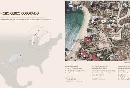 Map of Rancho Cerro Colorado in Los Cabos, Mexico